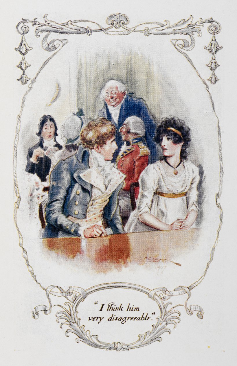 "I think him very disagreeable", illustration from 