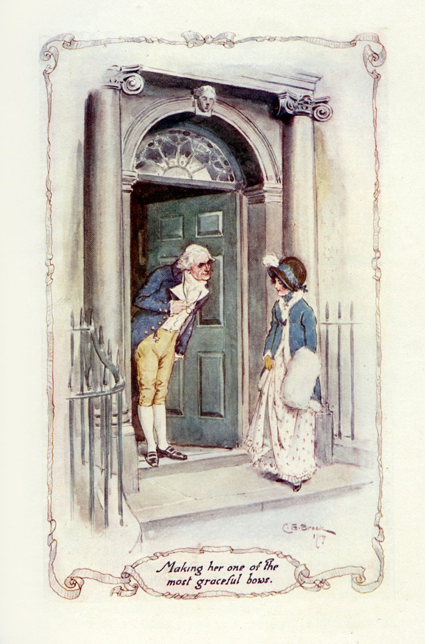 Making Her One of His Most Graceful Bows by Charles Edmund Brock