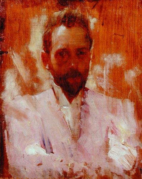 Portrait of the Painter Sir Ernest Arthur Streeton by Charles Edward Conder