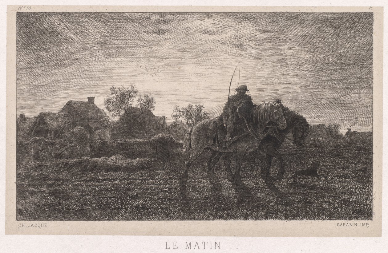 Morning by Charles Emile Jacque