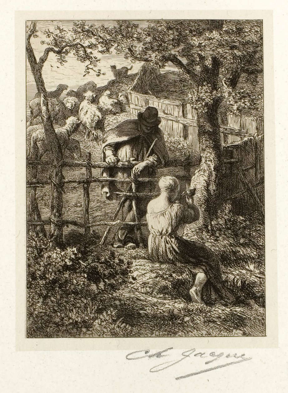 Summer by Charles Emile Jacque