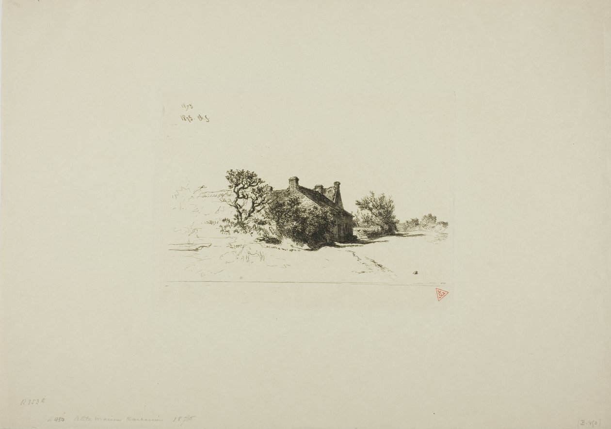 The Little Houses, Kercassier by Charles Emile Jacque
