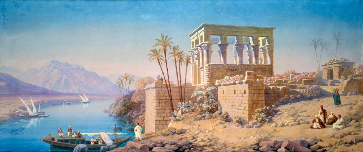 Philae, Egypt by Charles Émile de Tournemine