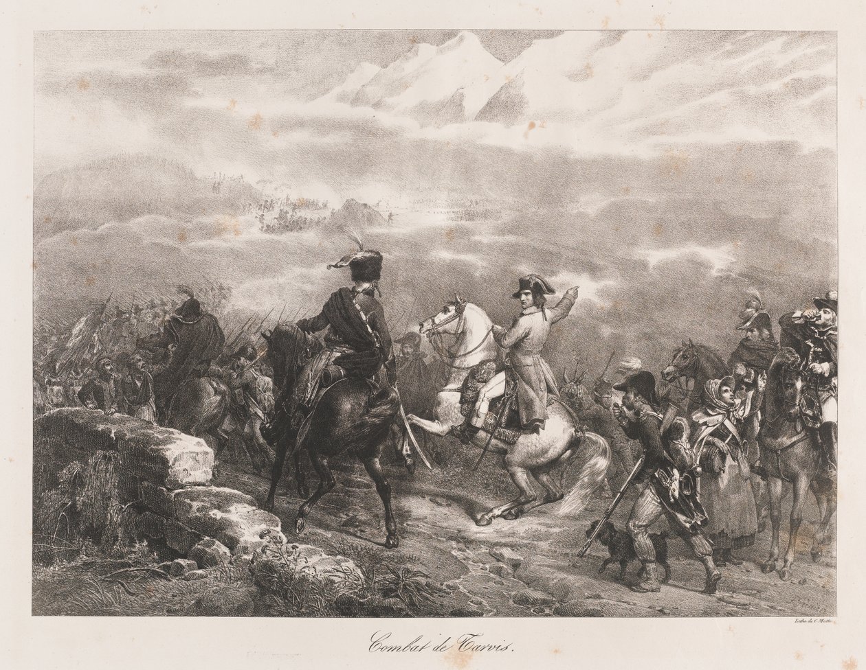 Fight of Tarvis, Early 19th Century by Charles Etienne Pierre Motte