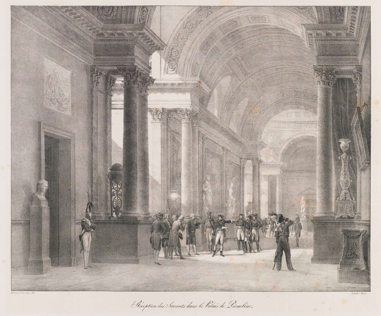Reception of the Savants by Charles Etienne Pierre Motte