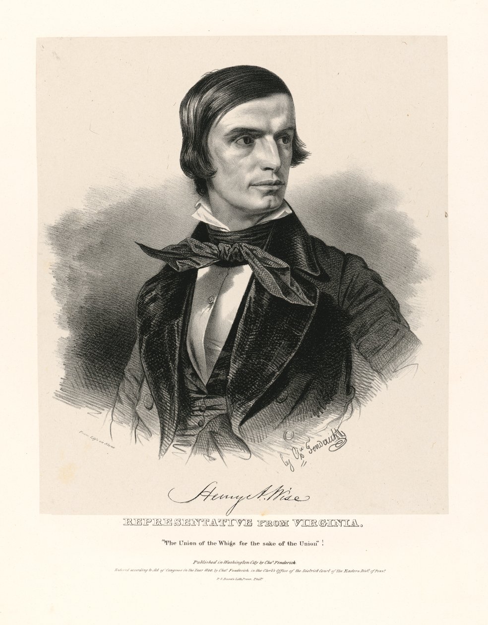 Henry Alexander Wise by Charles Fenderich