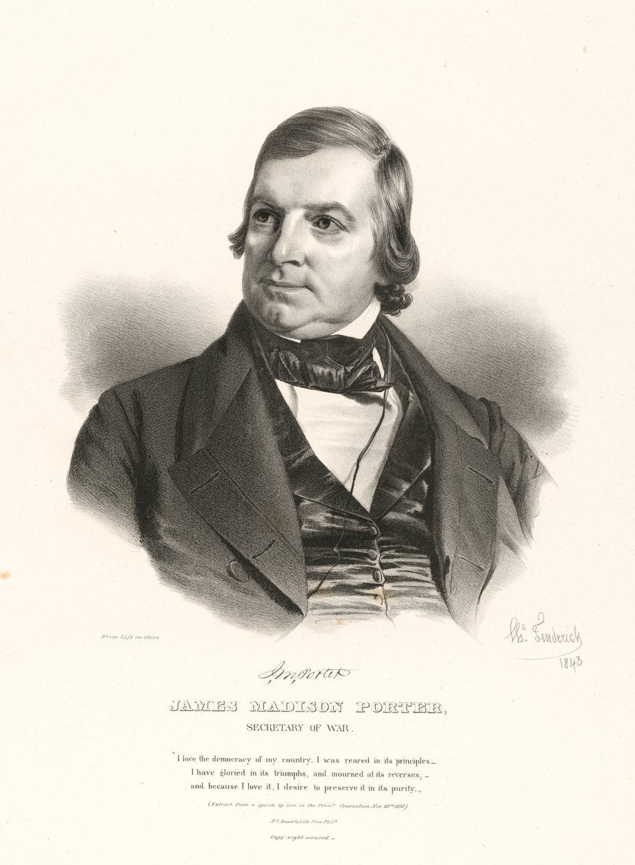 James Madison Porter by Charles Fenderich