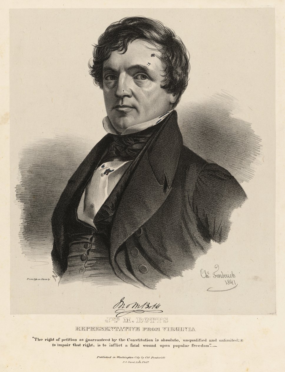 John Minor Botts by Charles Fenderich