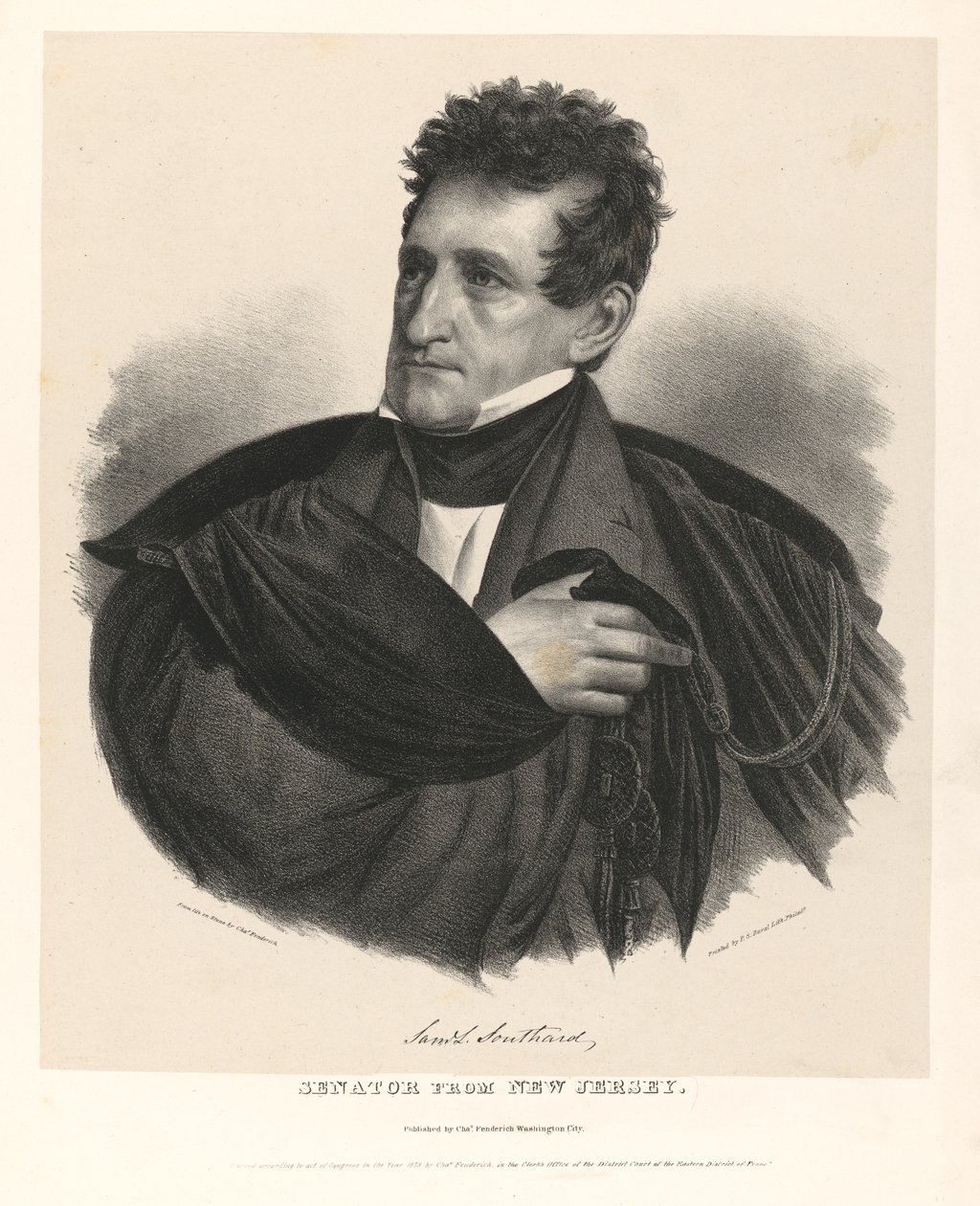 Samuel Lewis Southard by Charles Fenderich