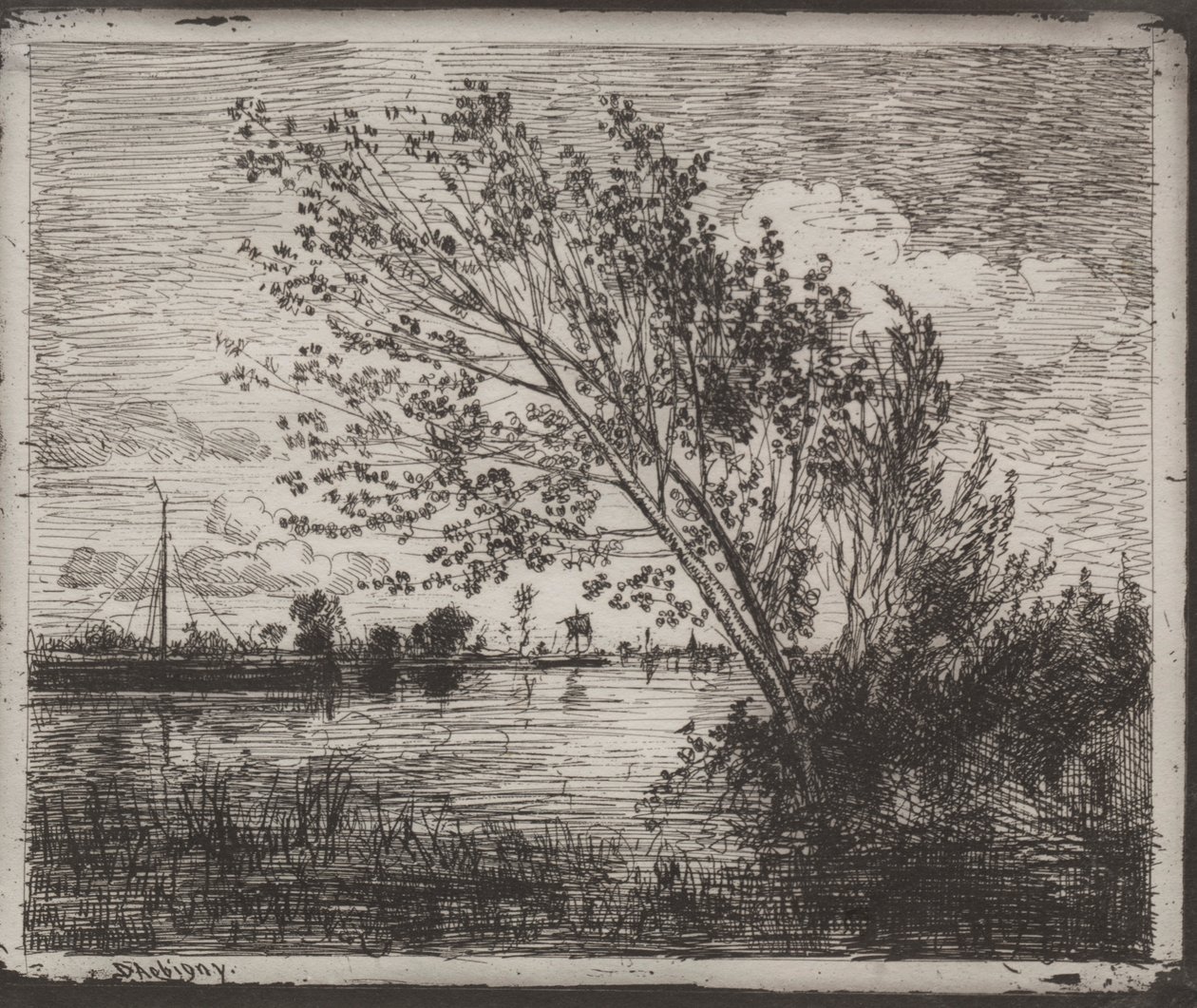 A Cluster of Alders by Charles Francois Daubigny