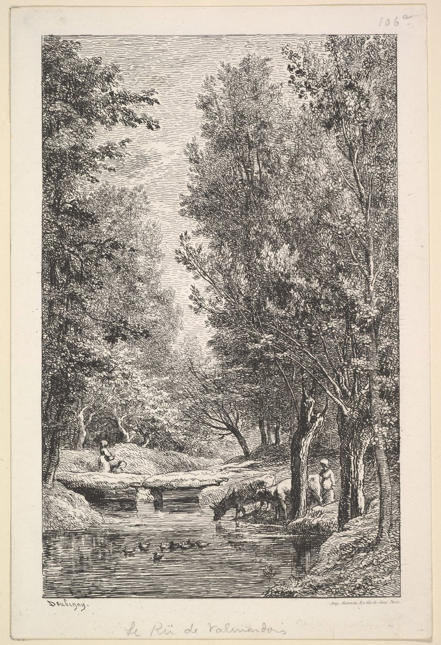 A Stream in the Mondois Valley by Charles Francois Daubigny