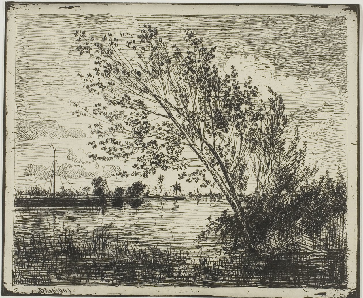 Clump of Alder Trees by Charles Francois Daubigny