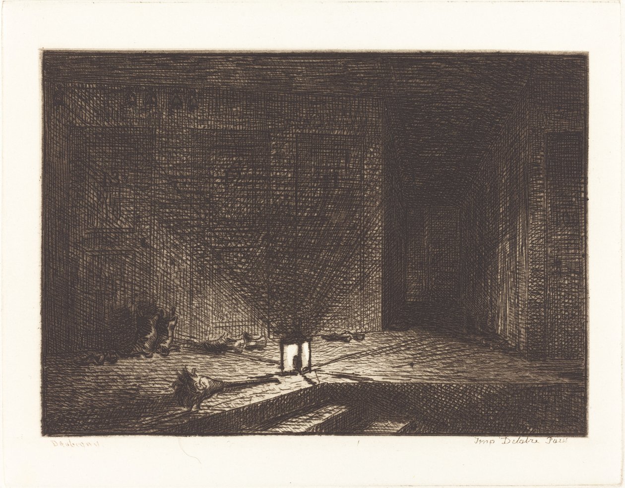 Interior of an Inn by Charles Francois Daubigny