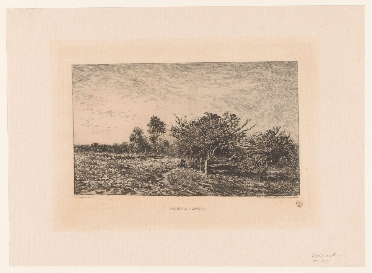 Landscape with Apple Trees by Charles Francois Daubigny