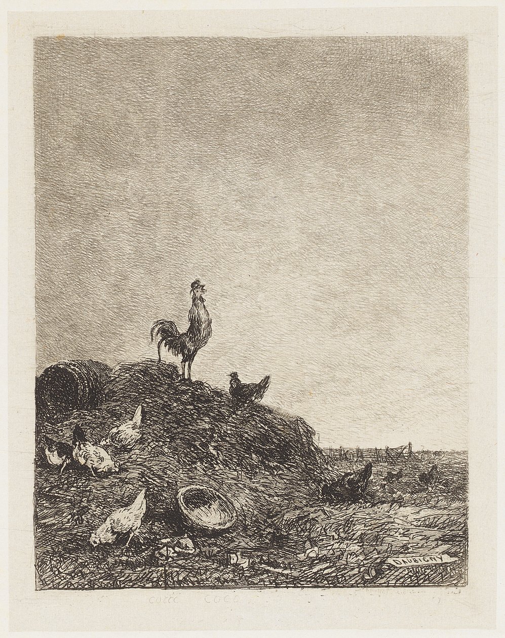 The Song of the Rooster by Charles Francois Daubigny