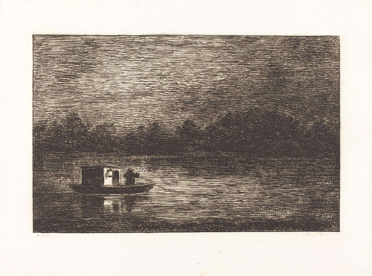Night Journey, 2nd Plate by Charles Francois Daubigny