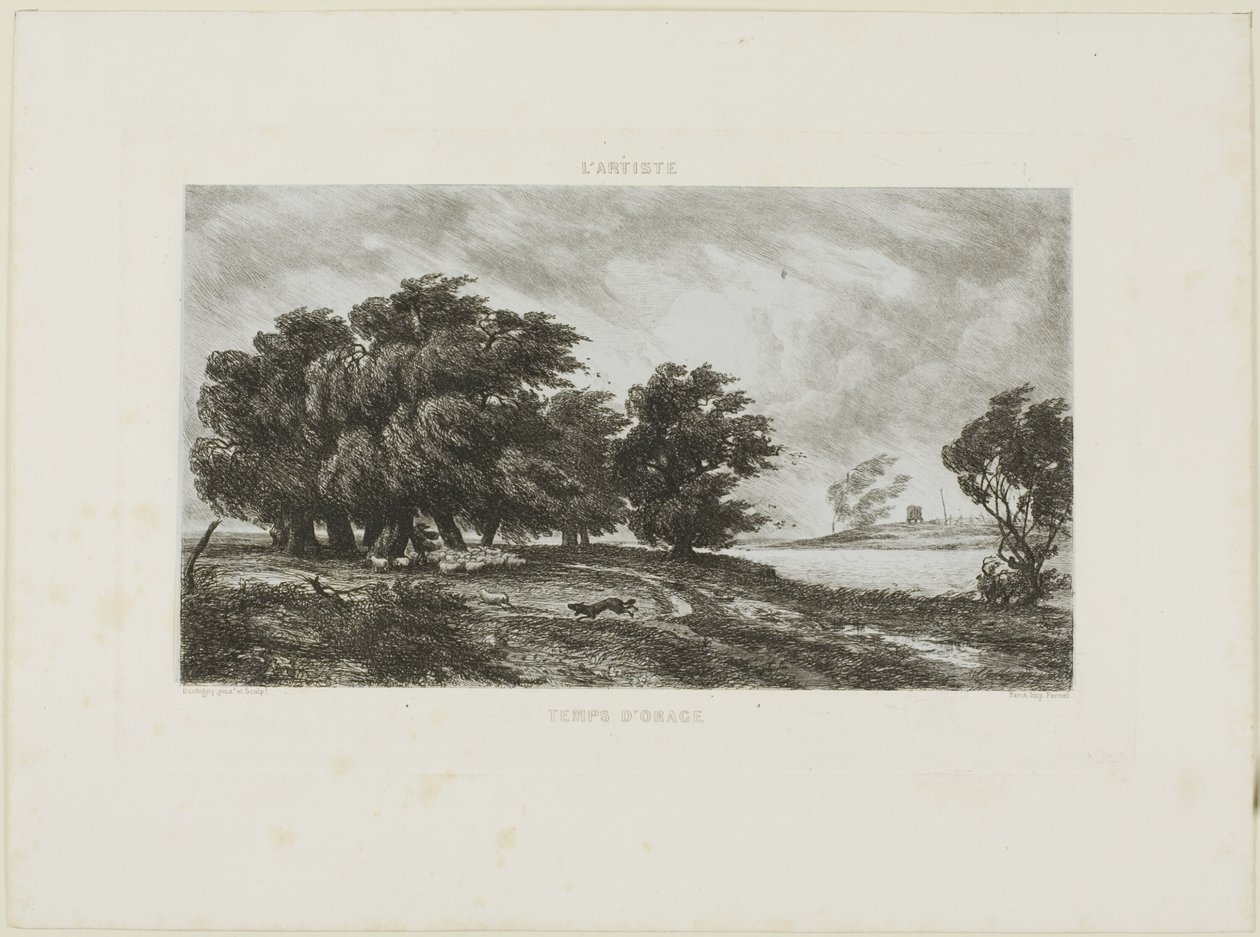 Stormy Weather by Charles Francois Daubigny
