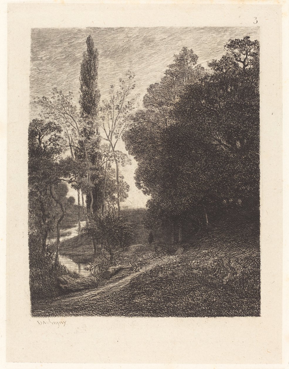 The Banks of the Cousin by Charles Francois Daubigny