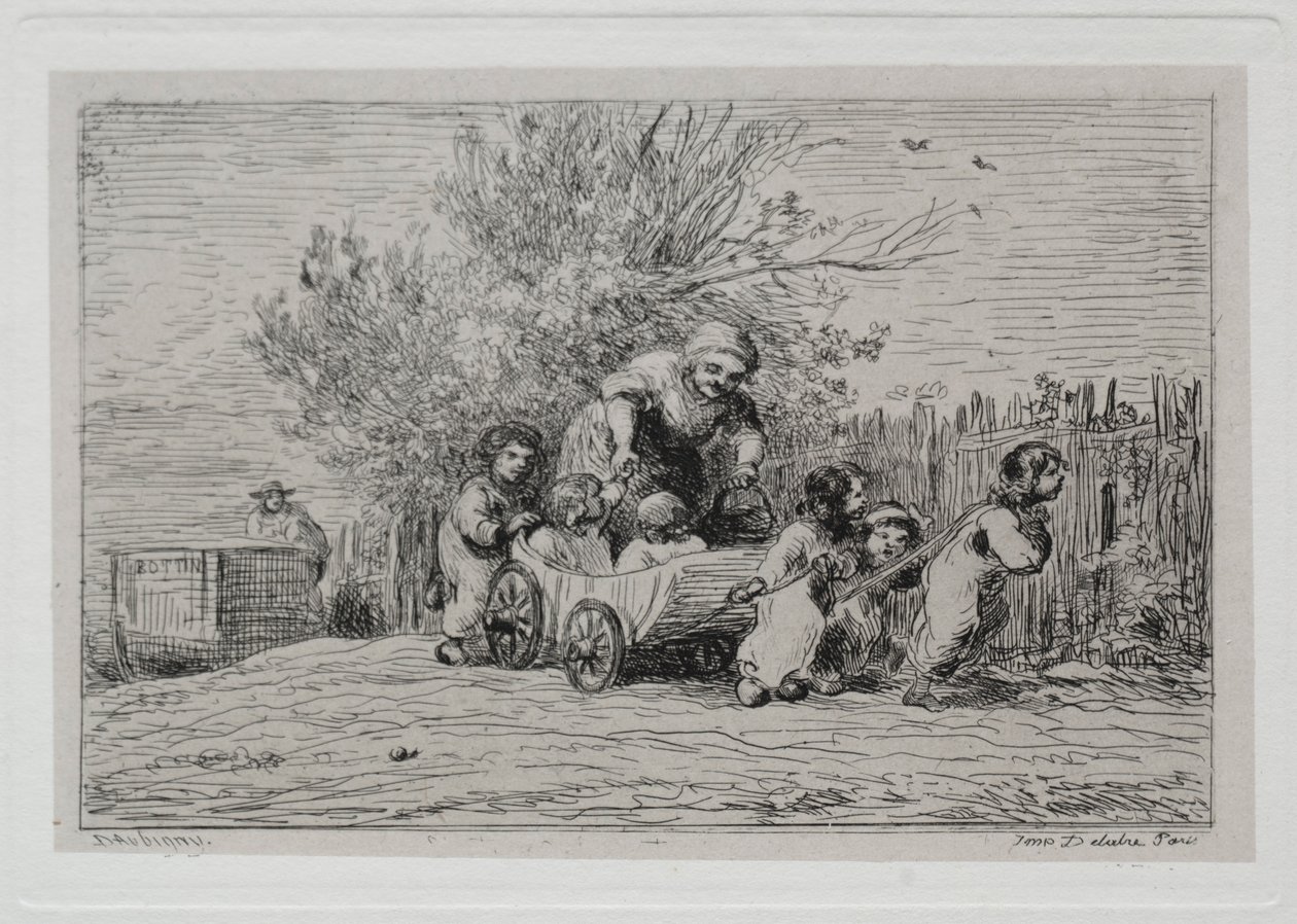 The Boat Trip: Heritage of the Cart The Children with the Cart by Charles Francois Daubigny