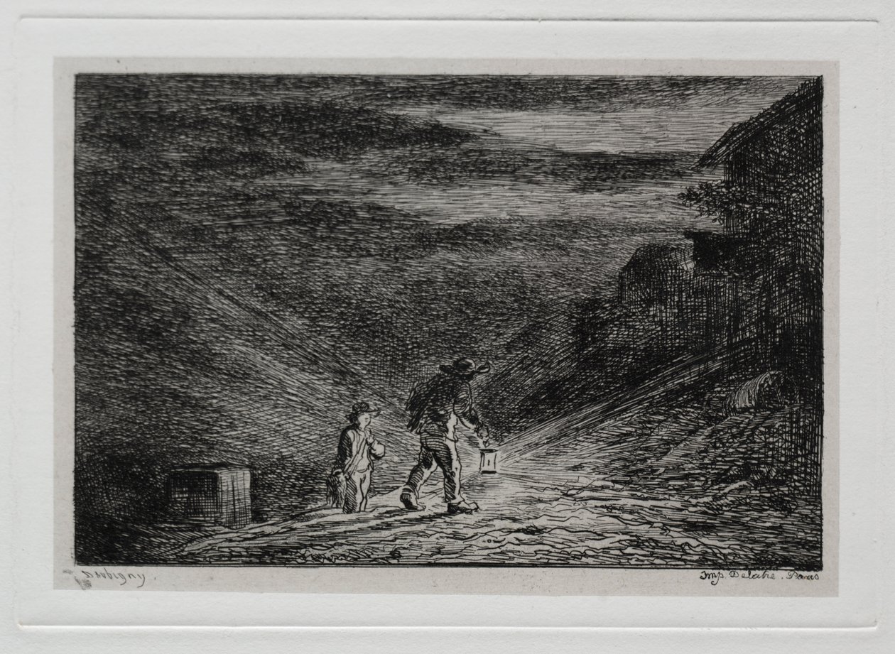 The Boat Trip: The Search for an Inn by Charles Francois Daubigny