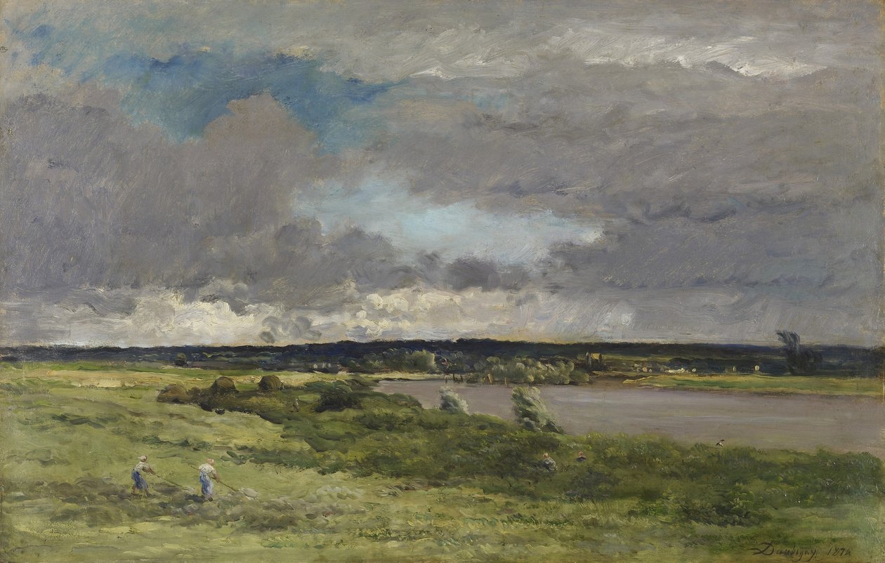 The Coming Storm; Early Spring by Charles Francois Daubigny