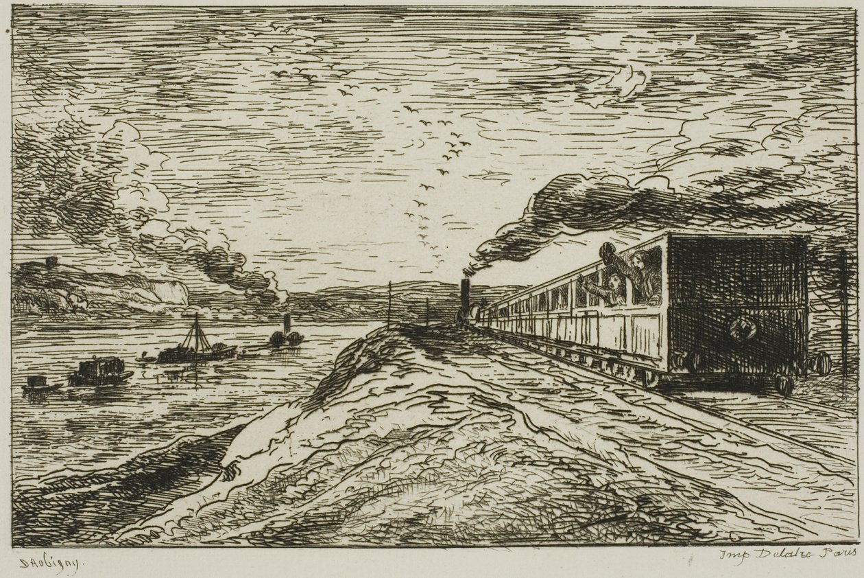 The Departure (The Return) by Charles Francois Daubigny