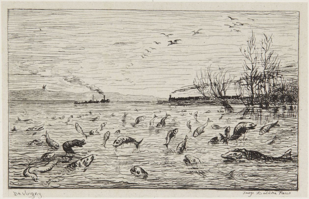 The Fish Rejoice in the Departure of the Cabin Boy by Charles Francois Daubigny