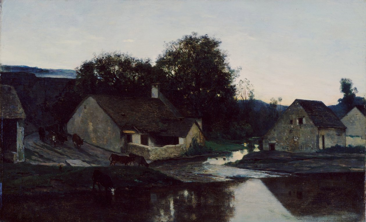 The Hamlet of Optevoz, c.1852 by Charles Francois Daubigny