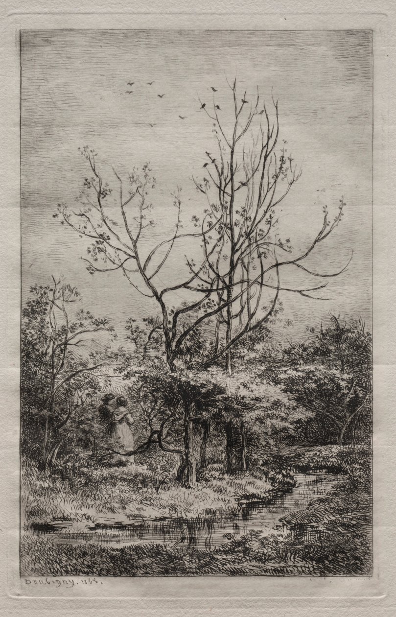 The Orchard by Charles Francois Daubigny