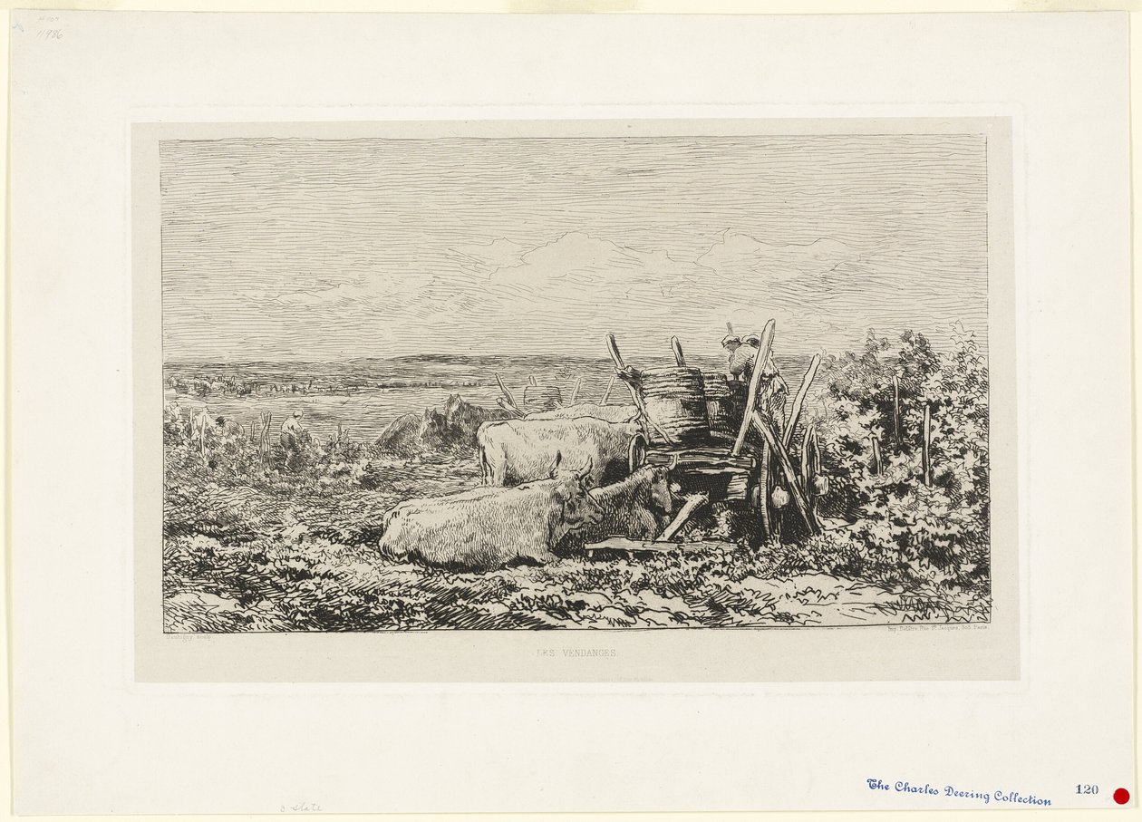 The Vintage (Souvenir of the Morvan) by Charles Francois Daubigny