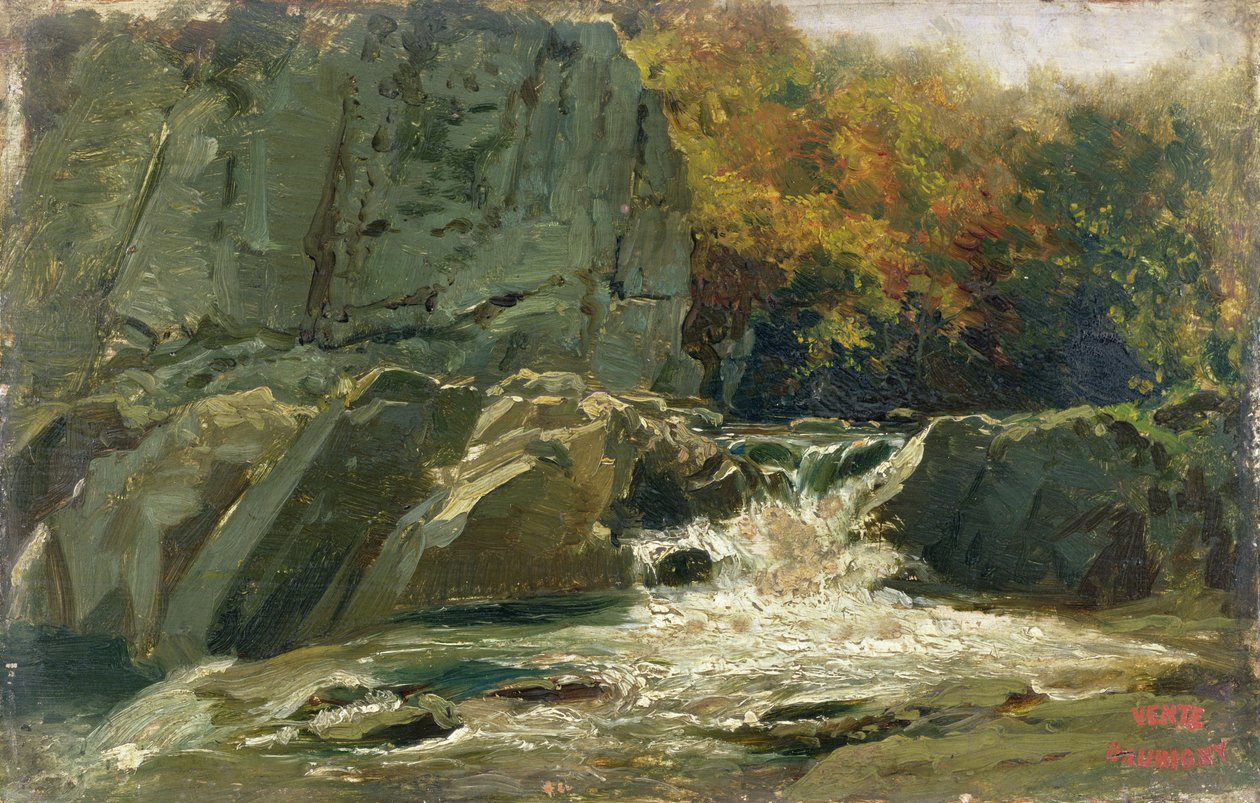 The Waterfall by Charles Francois Daubigny