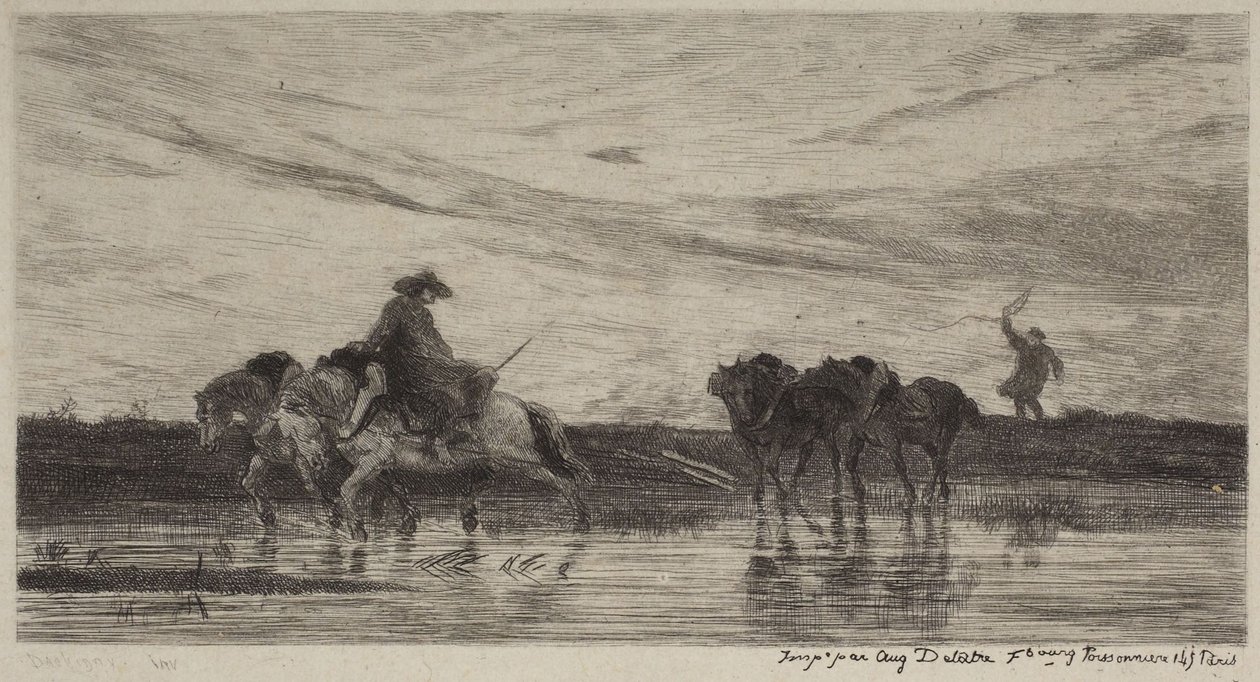 The Work Horses by Charles Francois Daubigny