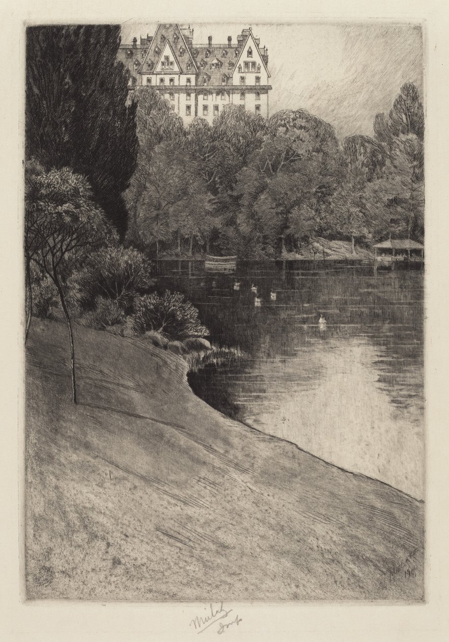 Bit of Central Park by Charles Frederick William Mielatz