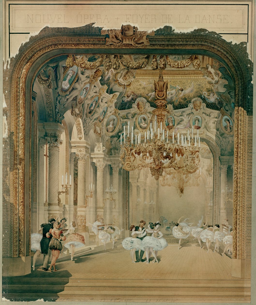 The Foyer de la Danse of the Paris Opera, Still Used Today by Charles Garnier