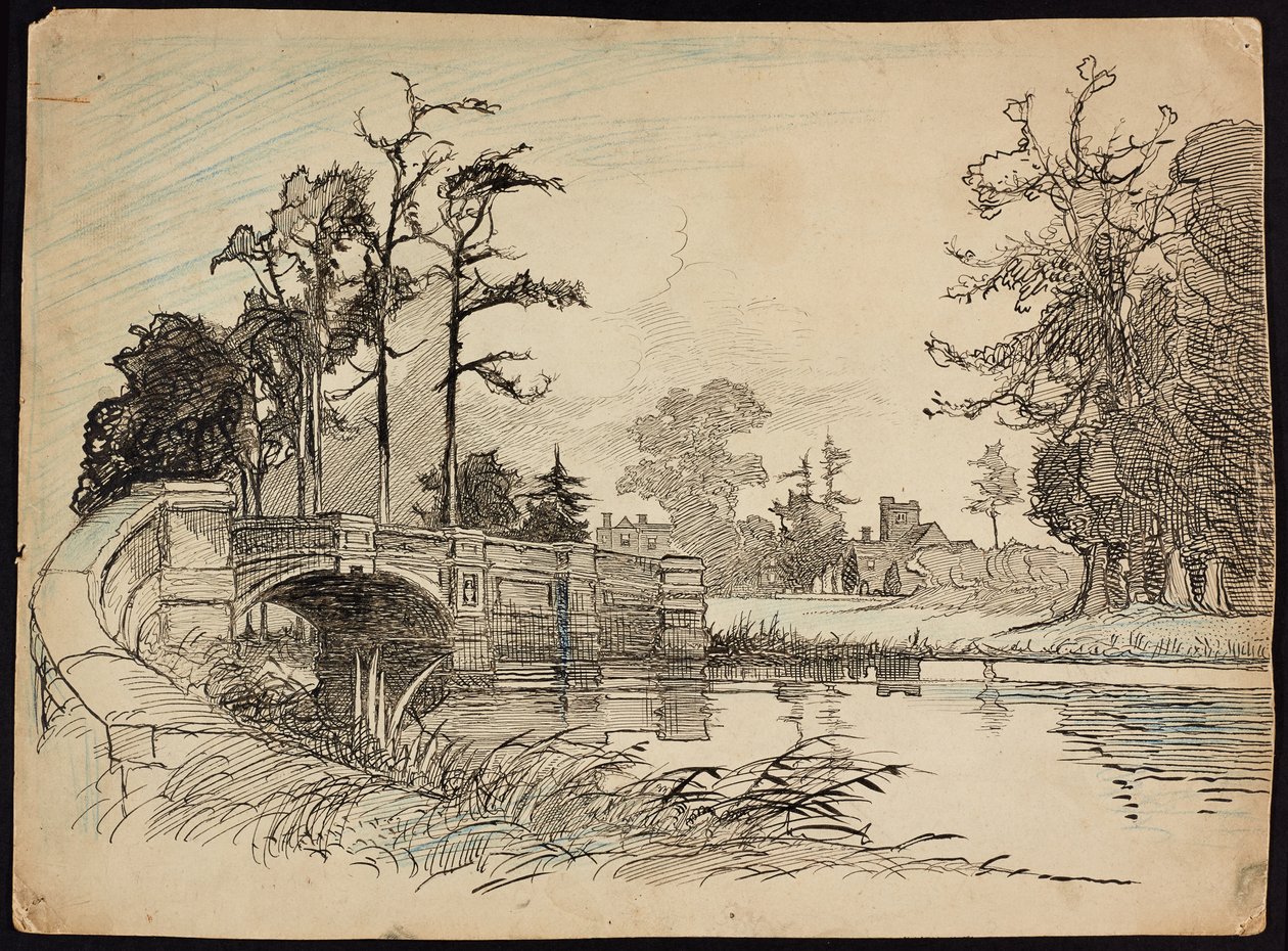 Cranford Park Bridge, Hillingdon, Greater London by Charles George Harper