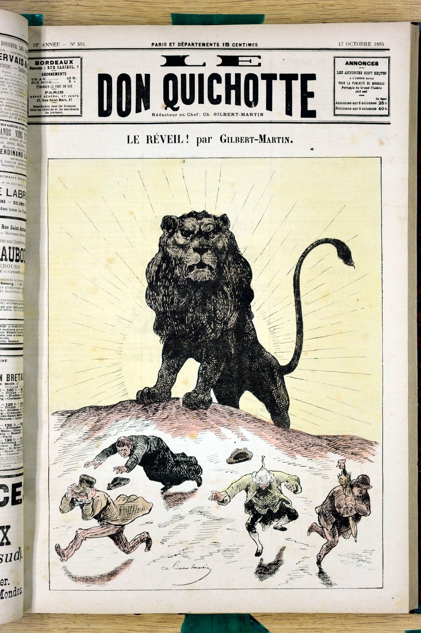 Cover of Le Don Quixote, number 591, Satirical in Colors by Charles Gilbert Martin