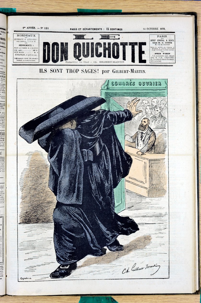 Cover of Le Don Quixote, number 121, Satirical in Colors by Charles Gilbert Martin