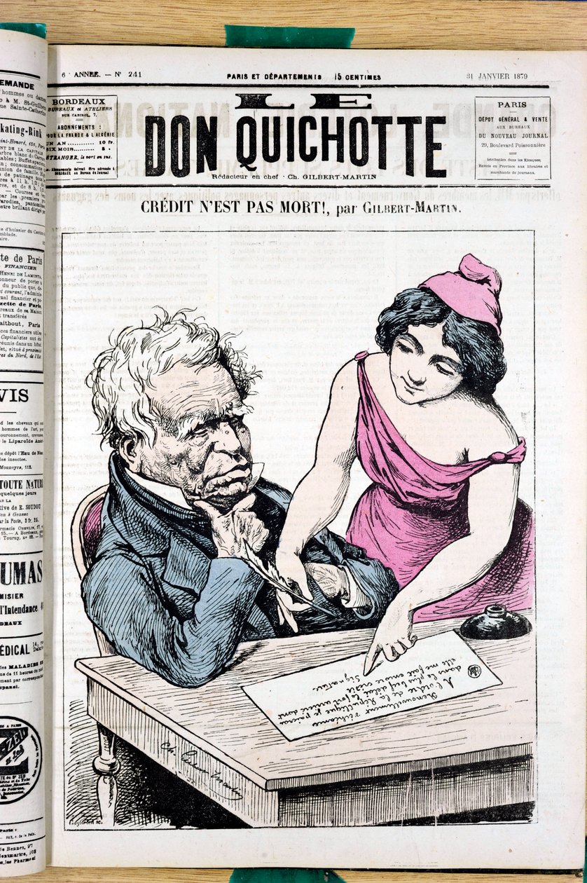 Cover of Le Don Quixote, number 241, Satirical in Colors by Charles Gilbert Martin
