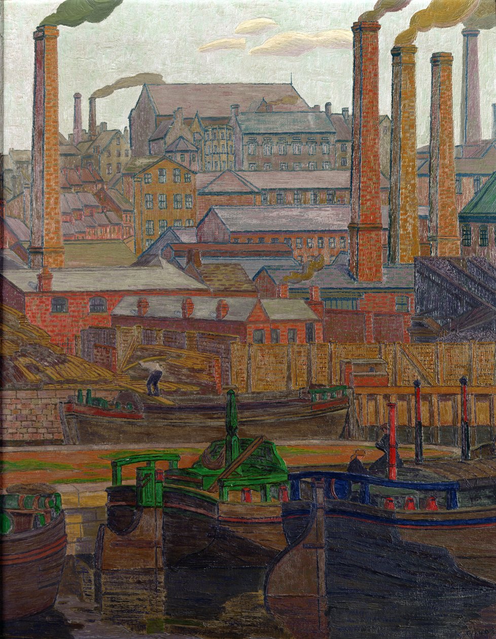 Leeds Canal by Charles Ginner