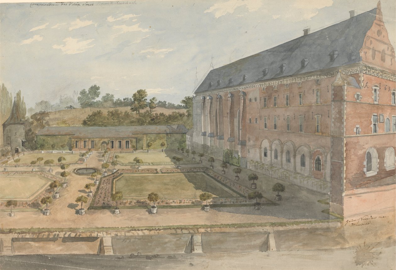 Garden of Vieux Joncs near Maastricht by Charles Gore