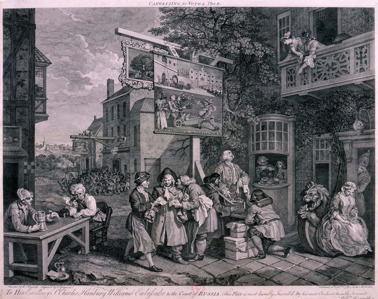 Canvassing for votes by Charles Grignion
