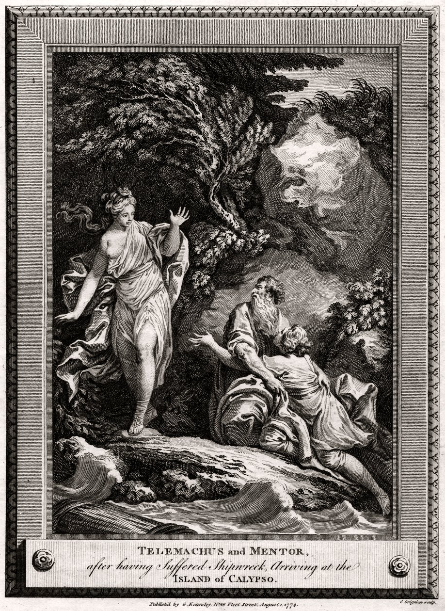 Telemachus and Mentor, After Having Suffered a Shipwreck, Arrive at the Island of Calypso by Charles Grignion