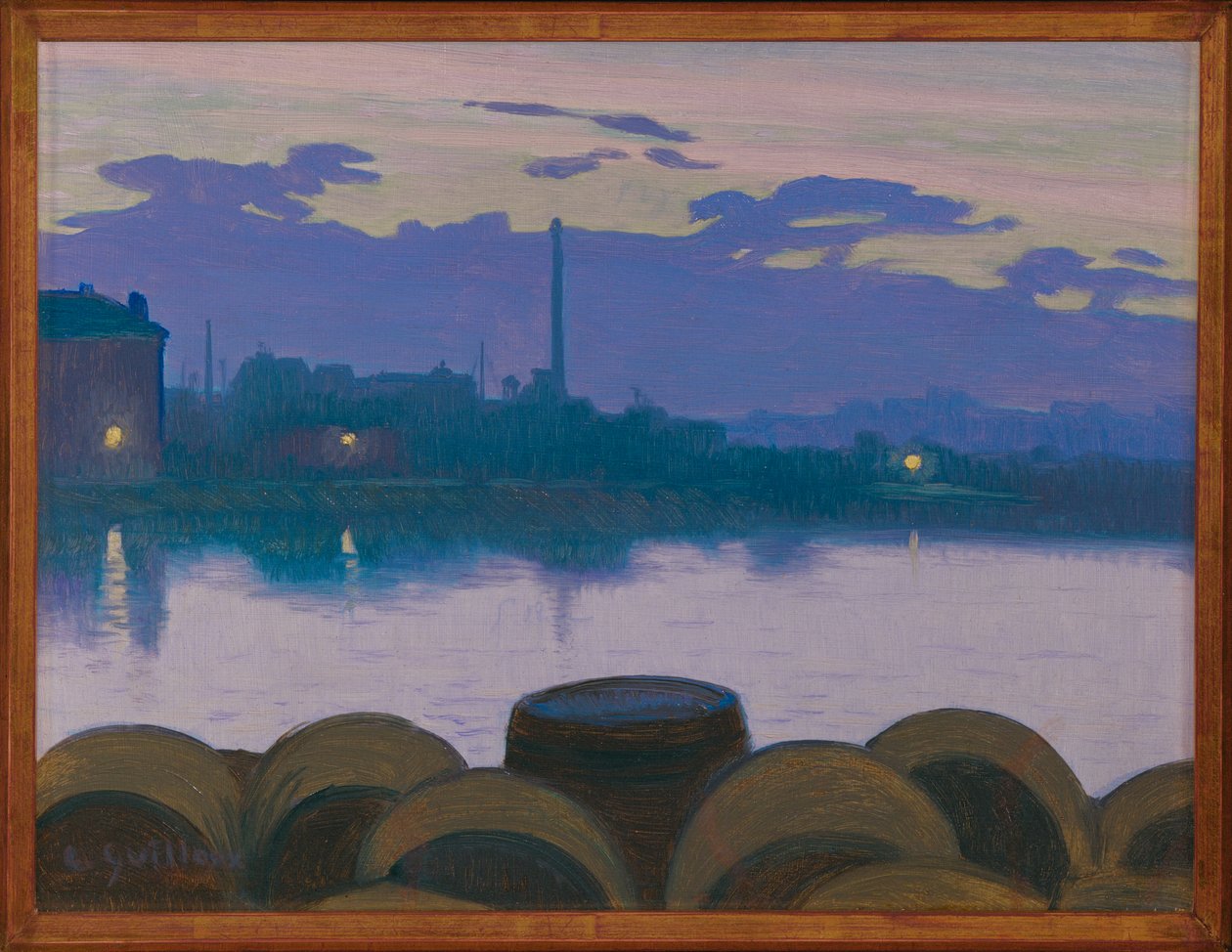 River Landscape by Charles Guilloux