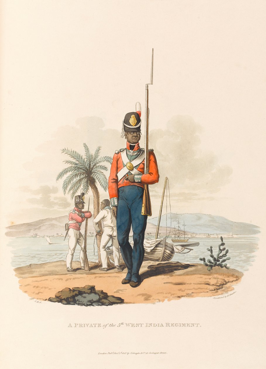 A Private of the 5th West India Regiment by Charles Hamilton (after) Smith