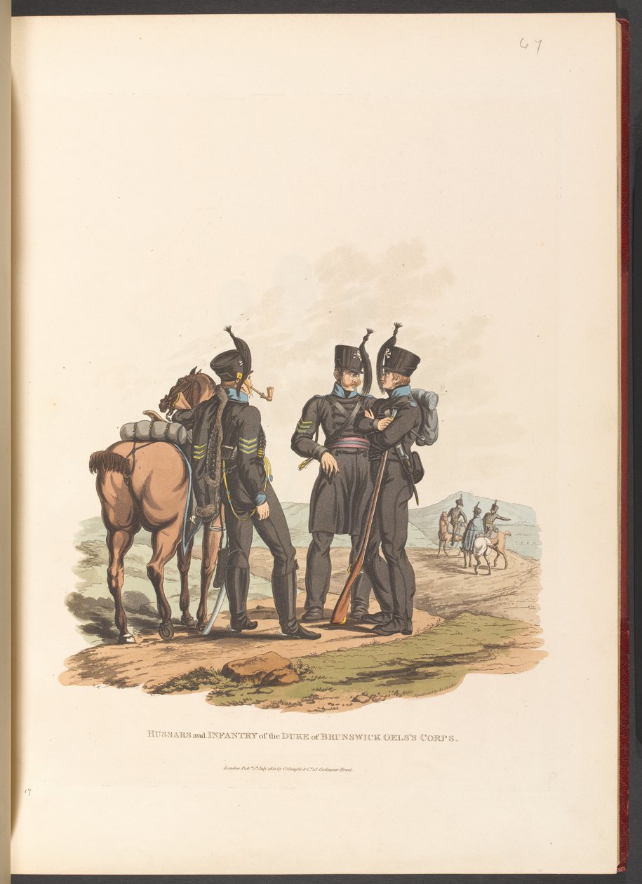 Hussars and Infantry of the Duke of Brunswick Oels