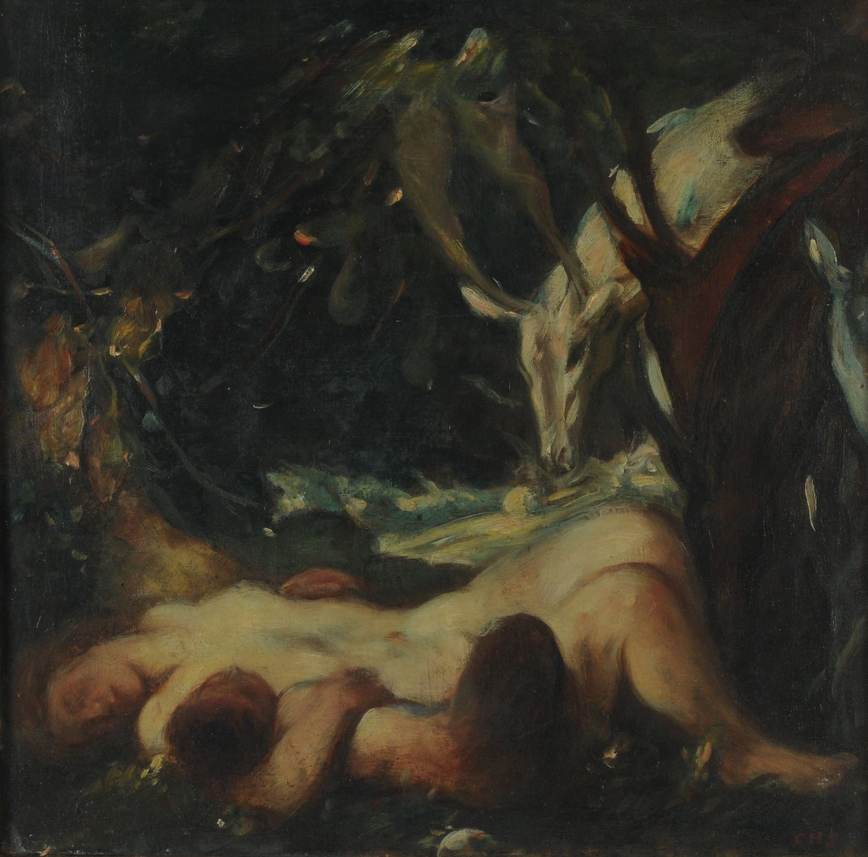 Study for The Sleeping Wood Nymph by Charles Haslewood Shannon