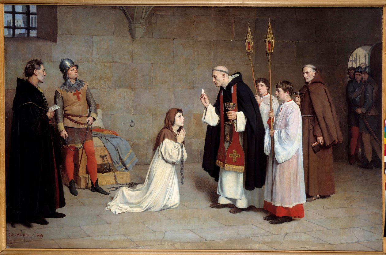 The Last Communion of Joan of Arc (1412-1431) by Charles Henri Michel