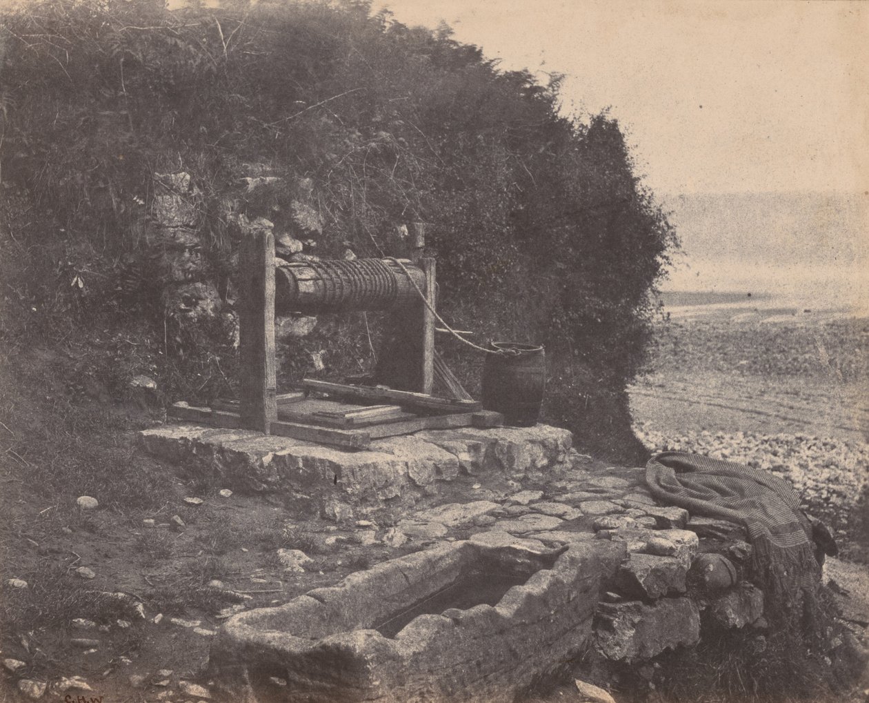 A Well by the Seaside, Langland Bay, Swansea, Wales, c. 1854 by Charles Henry Waring