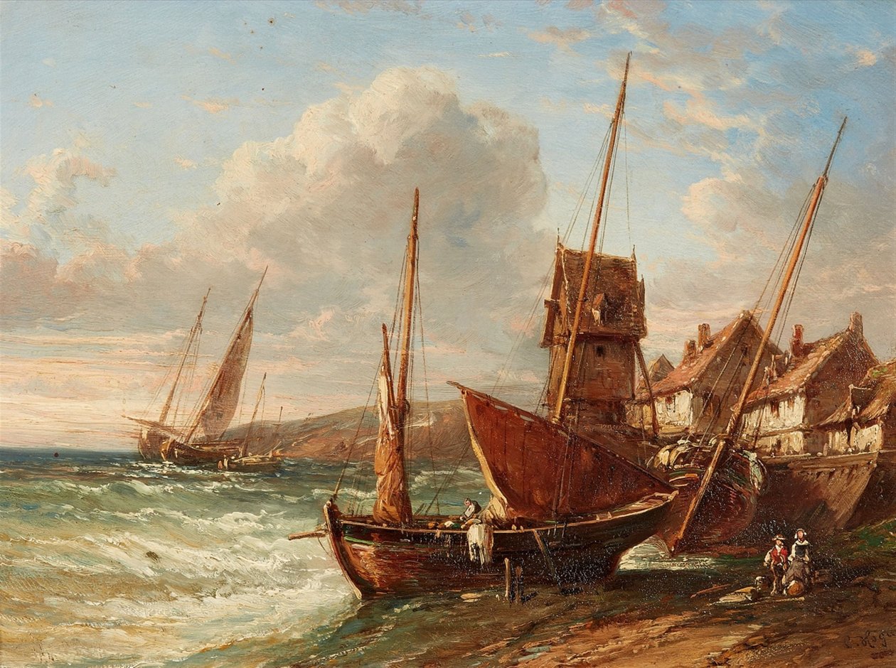 On the Breton Coast by Charles Hoguet