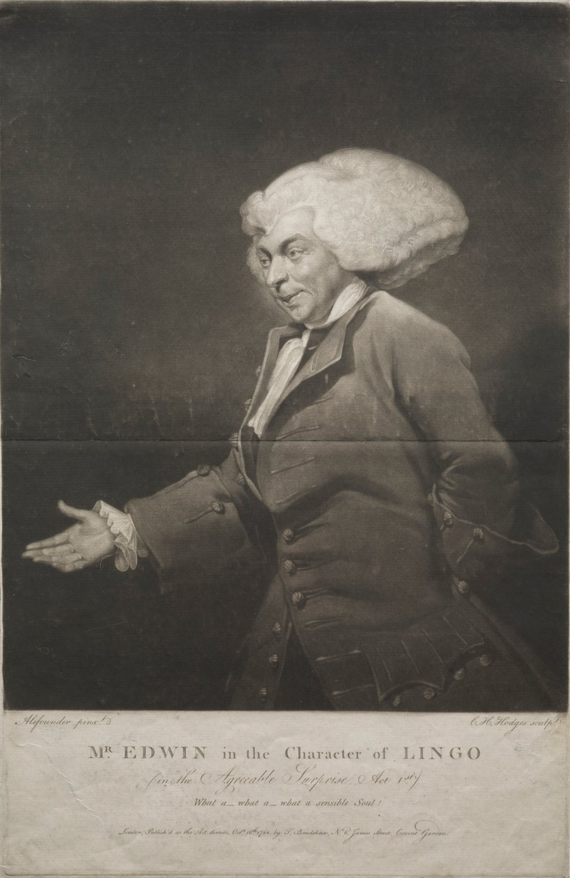 Mr. Edwin in the Character of Lingo by Charles Howard Hodges